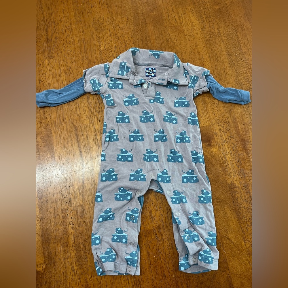 Kickee Pants snap coverall 0-3m